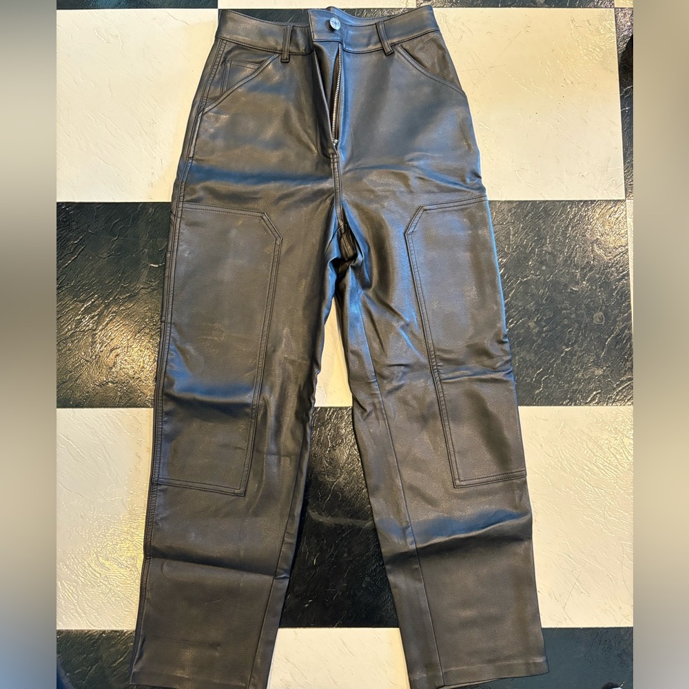WILFRED CARPENTER STYLE LEATHER PANTS